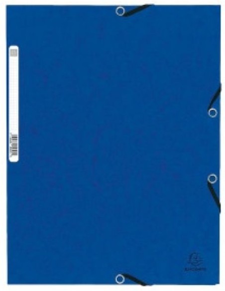 C 25 carpeta a4 carton gomas y solapas color turquesa