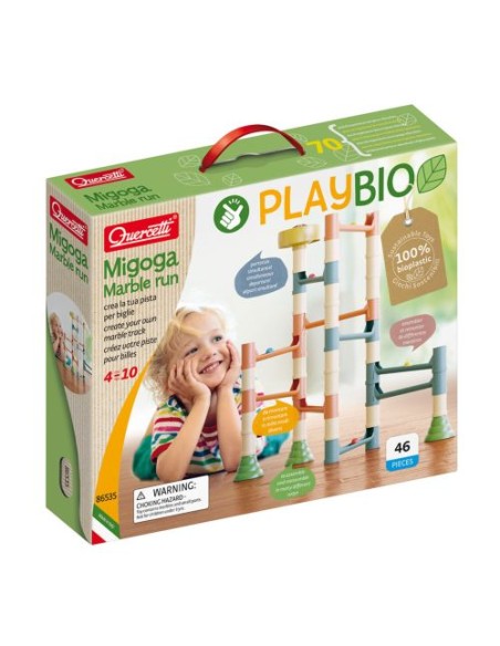 PLAYBIO ampWOOD MIGOGA CARRERA DE BOLAS 49 PIEZAS