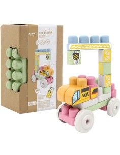 GIROS ECO BLOQUES CAMION GRUA 19 PIEZAS