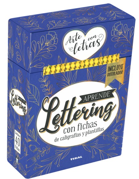 Aprende lettering Con fichas de caligrafias y plantillas