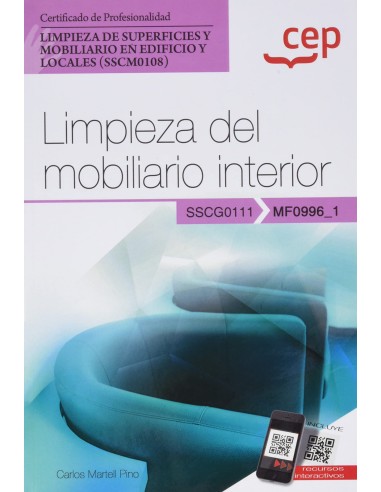 Manual Limpieza del mobiliario interior MF09961 Certificados de profesionalidad Limpieza de superficies y mobiliario en edifici