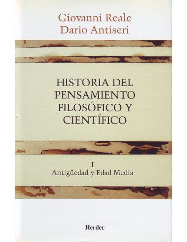 Historia del pensamiento filosofico y cientifico I