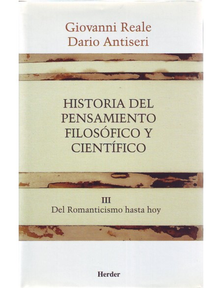 Historia del pensamiento filosofico y cientifico III