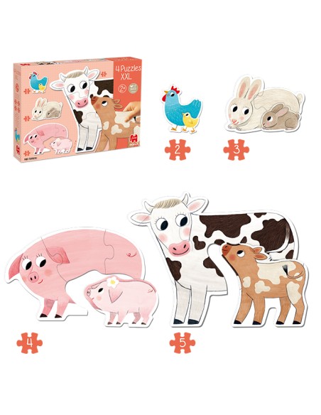  PUZZLE XL MAMAS Y BEBES ( 2,3,4,5 PIEZAS ) 