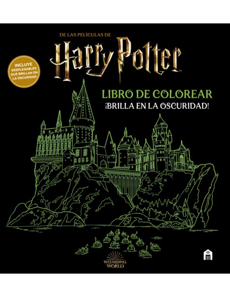 Harry Potter Libro de colorear Brilla en la oscuridad