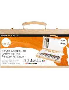 SET DE 26 PIEZAS DE PINTURA ACRILICA SIMPLY