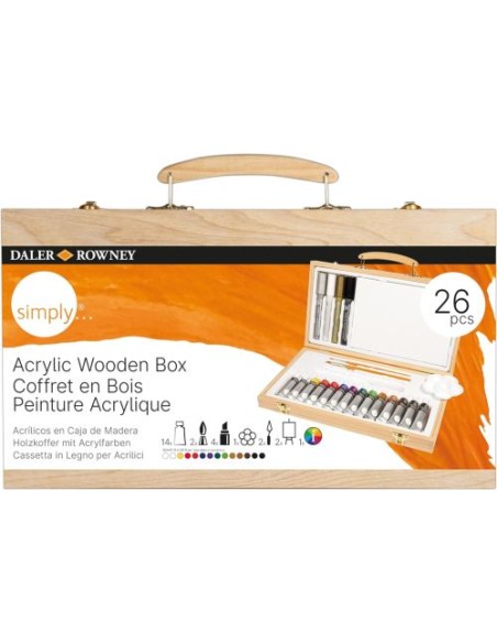 SET DE 26 PIEZAS DE PINTURA ACRILICA SIMPLY