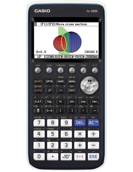 Calculadora cientifica grafica FX CG50 8 lineas 21 caracteres pantalla color 3D memoria 16 MB conexion USB