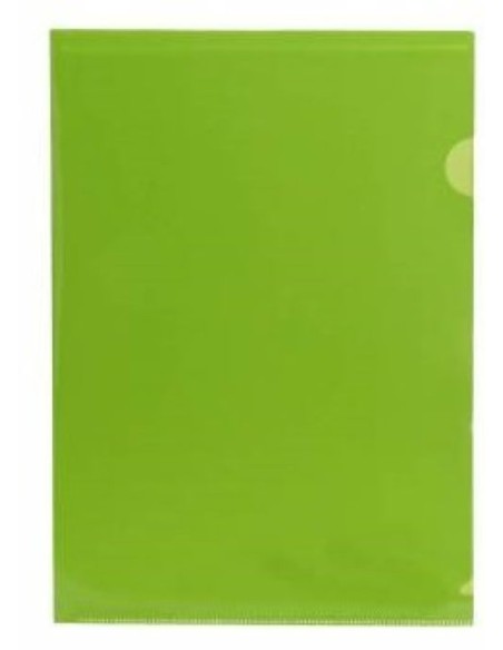 Paq 10 fundas dossier unero a4 pp color verde