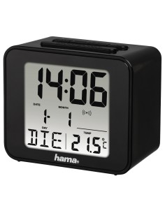 Cube Reloj despertador digital Negro