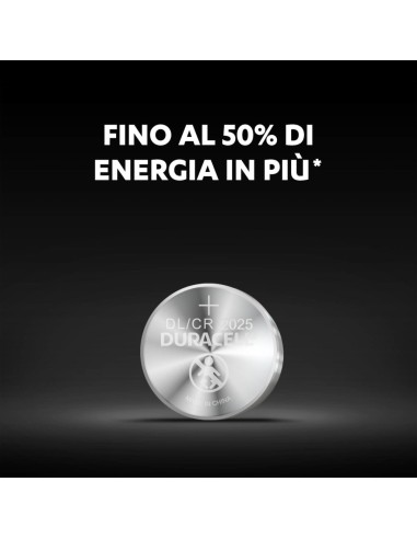  Blister 2 pila de boton duracell cr2025 
