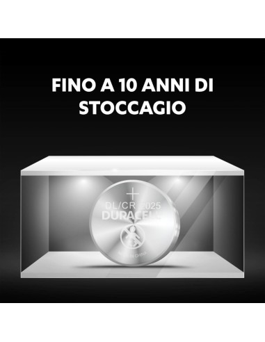  Blister 2 pila de boton duracell cr2025 