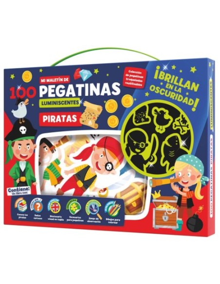 MALETIN 100 PEGATINAS PIRATAS