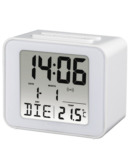Cube Reloj despertador digital Blanco