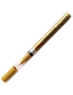 C 12 marcador permanente mfp10 color oro punta fina