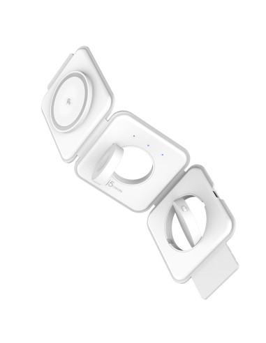 JUPW3415 Auriculares, Smartphone, Reloj inteligente Blanco USB Cargador inalámbrico Carga rápida Interior
