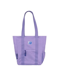 Bolso tote bag b trendy 34x32x12 color lavanda oxfbag