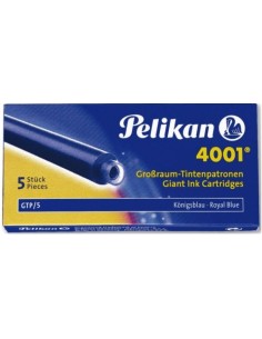 C 5 CARTUCHO TINTA PELIKAN LARGO AZUL 4001