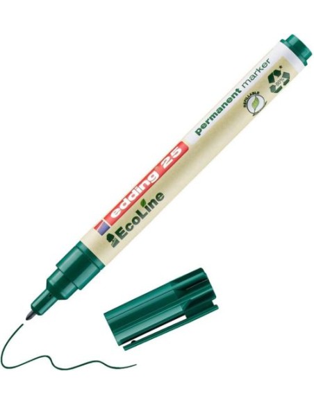 C 10 ROTULADOR EDDING ECOLINE E25 VERDE MARCADOR PERMANEN