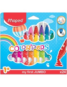 Estuche 24 rotuladores color peps early age jumbo maped