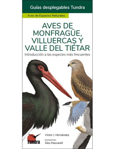 AVES DE MONFRAGUE VILLUERCAS Y VALLE DEL TIETAR GUIAS DESPLEGABLES TUNDRA