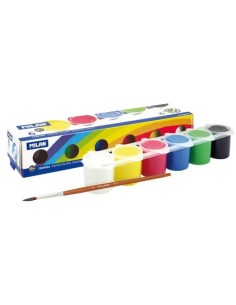 Estuche 6 botes tempera milan 25ml colores surtidos
