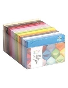 Expositor 300 sobres 114x162 colores surtidos Pollen Clairefontaine