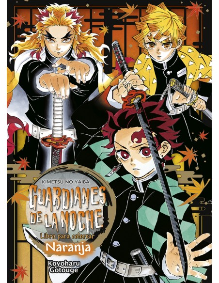 GUARDIANES DE LA NOCHE LIBRO PARA COLOREAR NARANJA