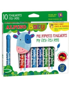 ESTUCHE 10 ROTULADORES ALPINO BABY