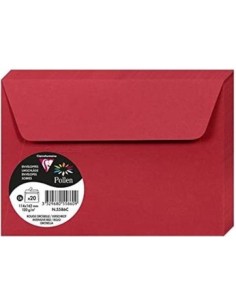 PAQ 20 SOBRE POLLEN 114X162 ROJO GROSELLA