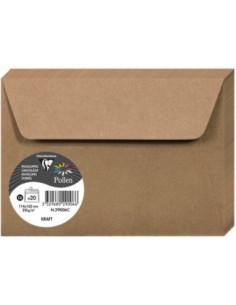 PAQ 20 SOBRE POLLEN 114X162 KRAFT 135G