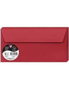 PAQ 20 SOBRE POLLEN 110X220 COLOR ROJO GROSELLA