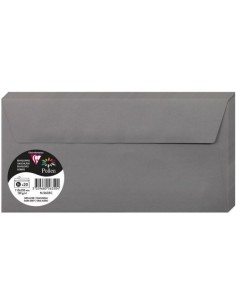 PAQ 20 SOBRE POLLEN 110X220 COLOR GRIS ACERO