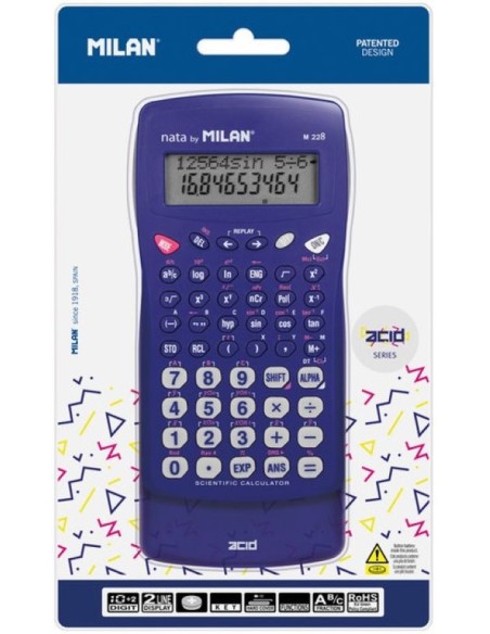 Calculadora cientifica m228 serie acid color azul Milan