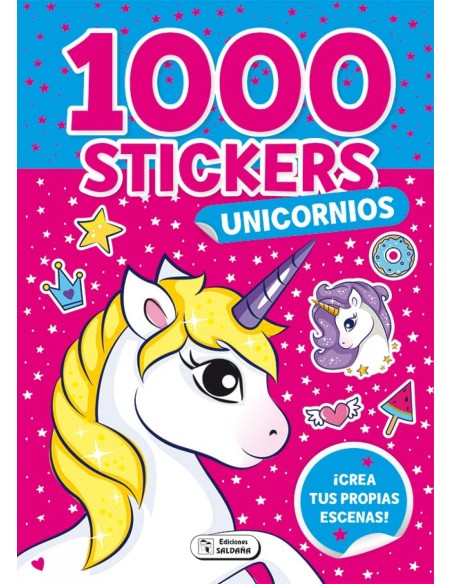 1000 STICKERS UNICORNIOS