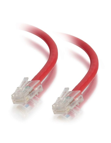 Cable de conexión de red de 0,5 m Cat5e sin blindaje y sin funda (UTP), color rojo