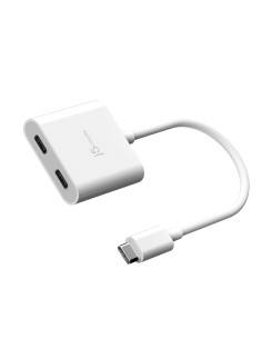 JCA164 0,1 m USB Tipo C Blanco