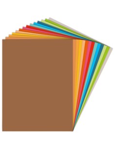 PAQ 25 CARTULINA FIXO 50X65 180G CHOCOLATE