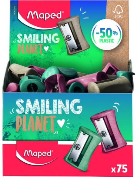 Exp 75 afilalapices plastico 1 uso vivo smiling planet