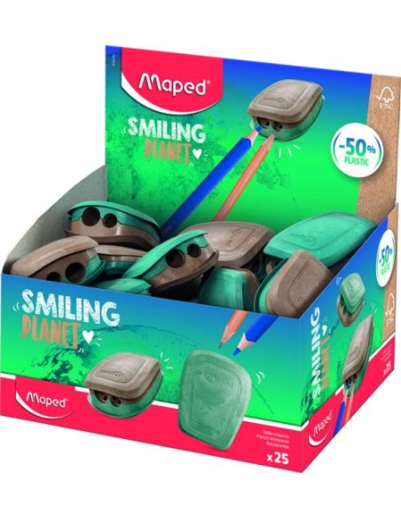 Exp 25 afilalapices smiling planet 2 usos con deposito Maped