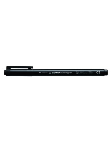 ROTUL.TOMBOW MONO DRAWING P.FINA 03 NEGR - Pack de 4 unidades