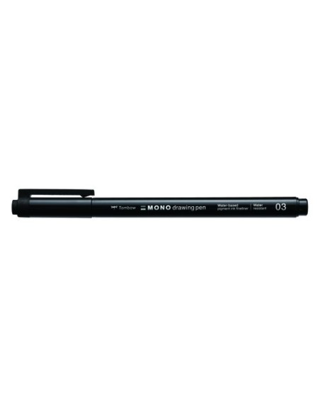 ROTUL.TOMBOW MONO DRAWING P.FINA 03 NEGR - Pack de 4 unidades
