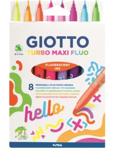 BLISTER 8 ROTULADORES MAXI FLUOR