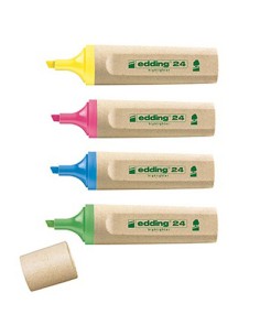 EcoLine 24 marcador 4 pieza(s) Punta de cincel/fina Azul, Verde, Rosa, Amarillo