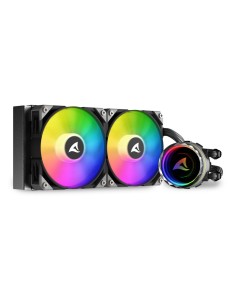 S80 RGB Carcasa del ordenador, Procesador Sistema de refrigeración líquida todo en uno 12 cm Negro 1 pieza(s)