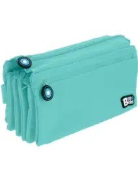 PORTATODO CUADRUPLE PLANO BITS ampBOBS AZUL CLARO 23X12 CM