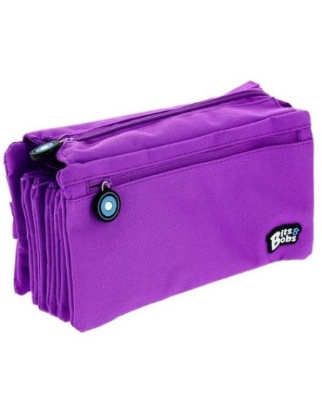 PORTATODO CUADRUPLE PLANO BTIS ampBOBS VIOLETA 23X12 CM