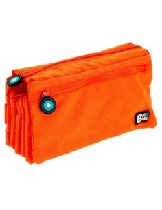 PORTATODO CUADRUPLE PLANO BITS ampBOBS NARANJA 23X12 CM