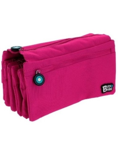 PORTATODO CUADRUPLE PLANO BITS ampBOBS MAGENTA 23X12 CM