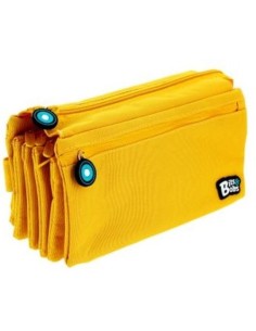 PORTATODO CUADRUPLE PLANO BITS ampBOBS AMARILLO 23X12 CM